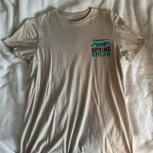 Spring Break Beige Short Sleeve Tee